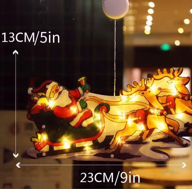 ⏳Time-limited Special Price ￡6.99!!🎄Christmas Window Hanging Lights🎁BUY 2 GET 1 FREE-8