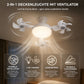 ⏳Letzter Tag 50% RABATT🔥LED-Deckenventilator für E27🌬️ – Ohne Elektriker, ohne Bohren, mit Fernbedienung