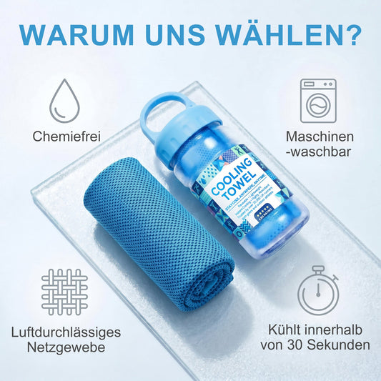 ⏳ NUR HEUTE: 13,99 €!🔥Saugfähige, schnelltrocknende Kühltücher für Fitness