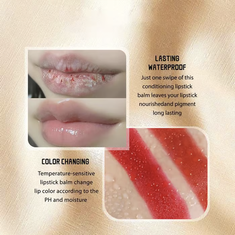 ⏰Only ￡7.99 Last Day Promotion!🎁- ✨Transferproof Color-Changing Lipstick💄CrystalClear Color Alchemy 💋 Auto-Tints on Contact!-7