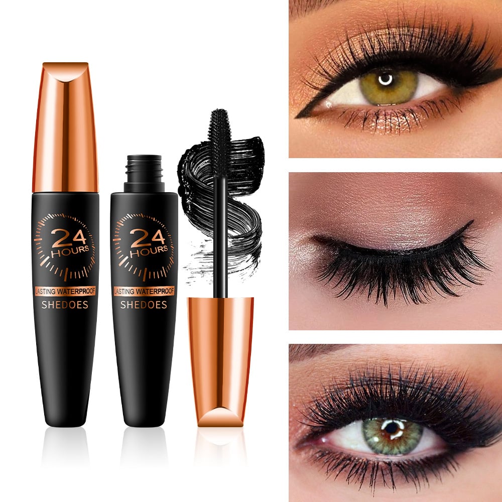 🎁Limited Sale - BUY 1 GET 1 FREE🎁Waterproof Silk Fibre Thick Lengthening Mascara-8