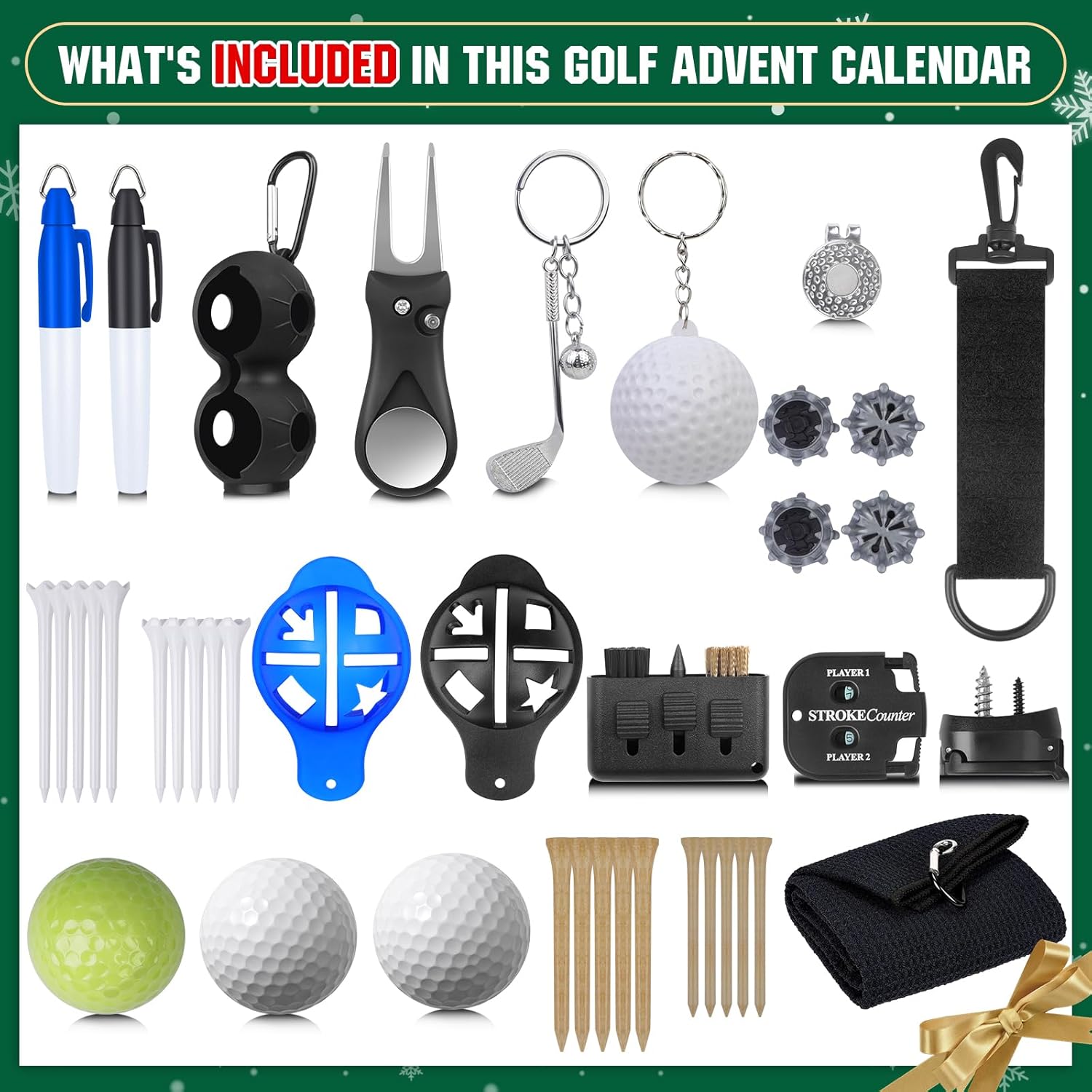 🏆Flash Sale⚡Golf Advent Calendar 2025 for Men - 24 Days of Golf Surprises & Christmas Fun-2