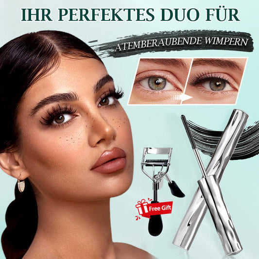 🎁Letzter Tag – Kaufe 1 bekomme 1 gratis⏰Ultimative wasserfeste & schweißfeste Mascara für Länge und Schwung💦