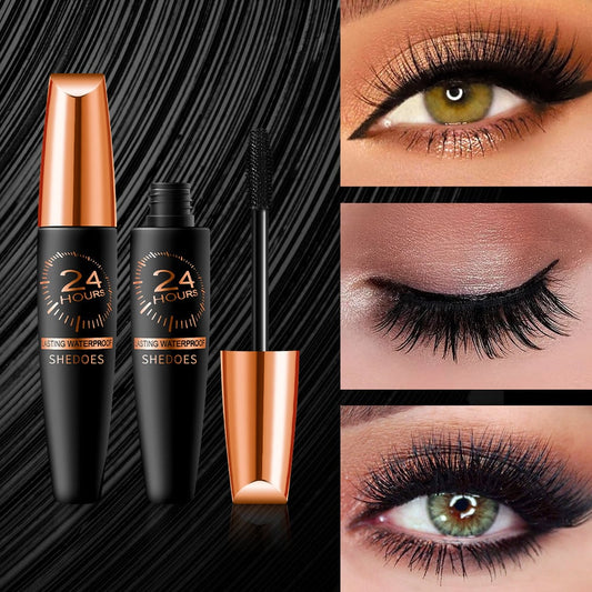 🎁Limited Sale - BUY 1 GET 1 FREE🎁Waterproof Silk Fibre Thick Lengthening Mascara