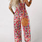 🏖️LAST DAY SALE: ONLY 20.99€!!🌼Women’s Casual Print Sleeveless Overalls Jumpsuits