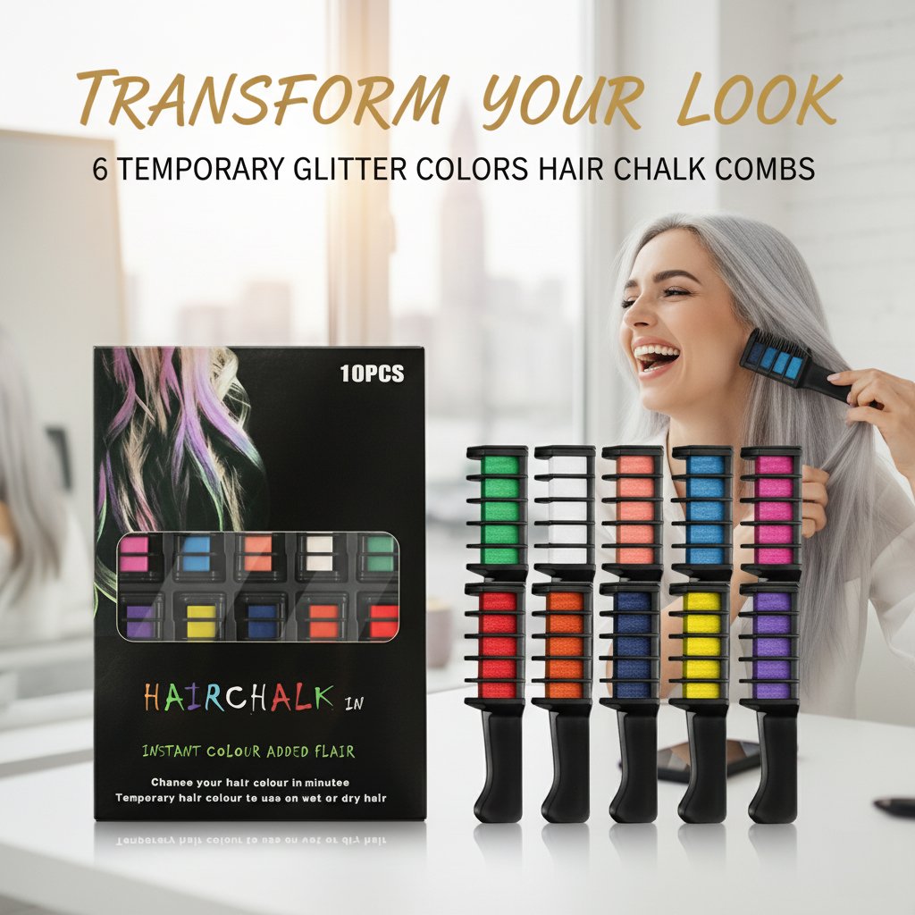 🎁Limited Time Discount🔥Festive Fun Hair Chalk Combs