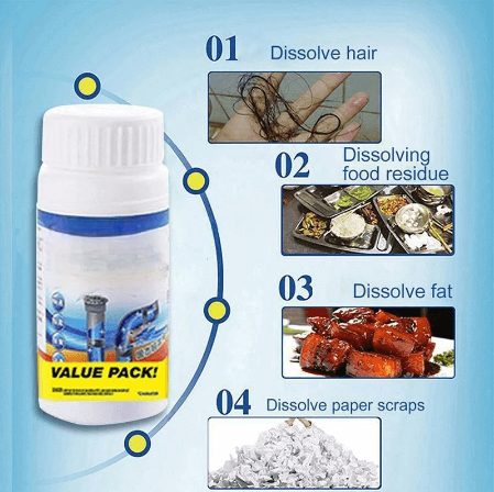 ⏰Letzter Tag Überraschungspreis: 9.99€!!🔥💦Kraftvoller Spülbecken- und Abflussreiniger