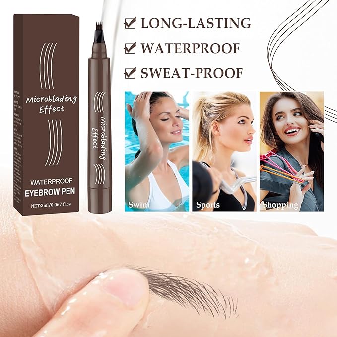 💞BUY 1 GET 1 FREE - Each only ￡4.99!!💞2024 Enhanced Natural Brows eyebrow pen-4