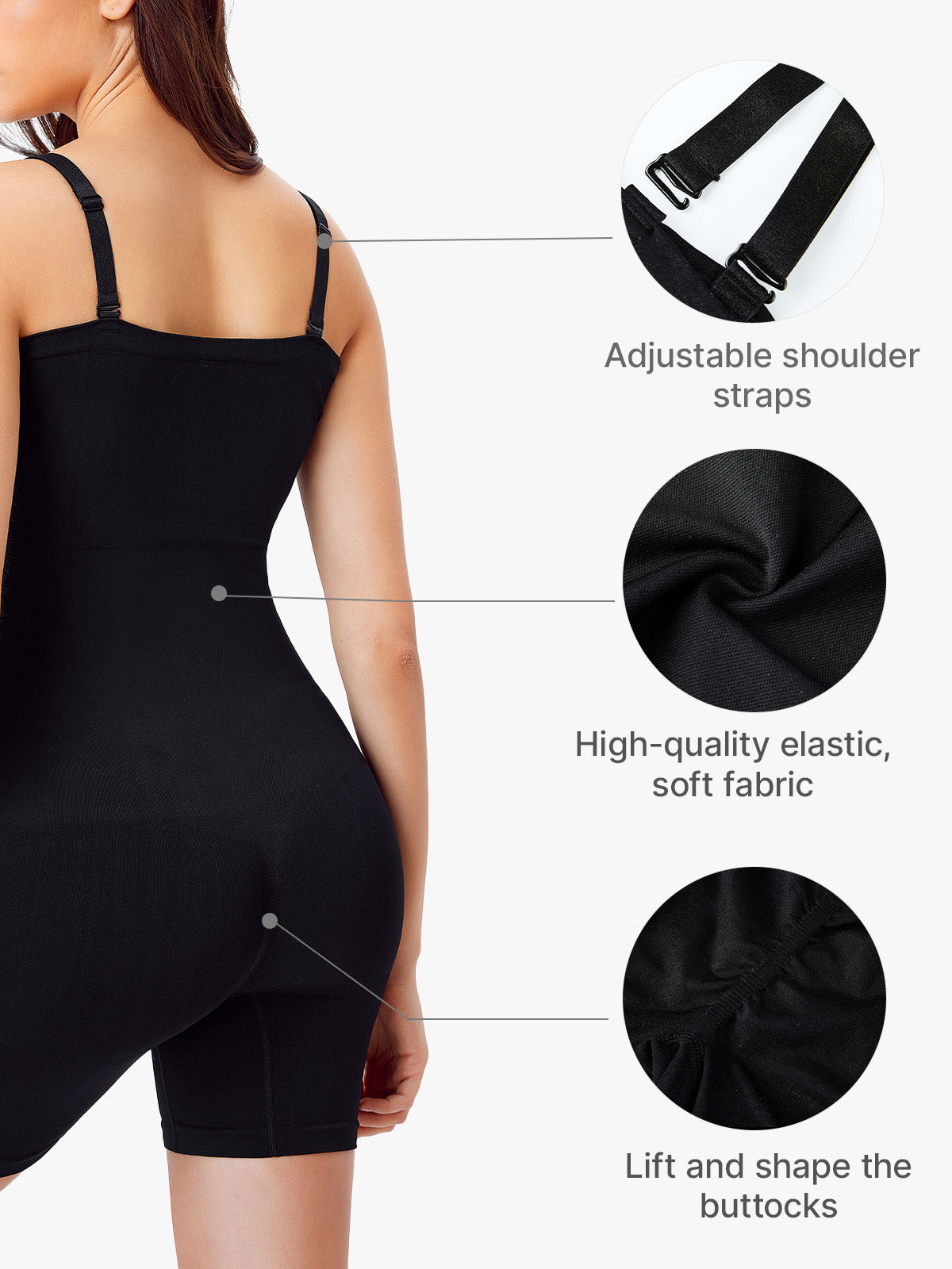 💥Buy 1 Get 1 Free💥Shapewear Tummy Control Butt Lifter Body Shaper Strapless Bodysuits-3