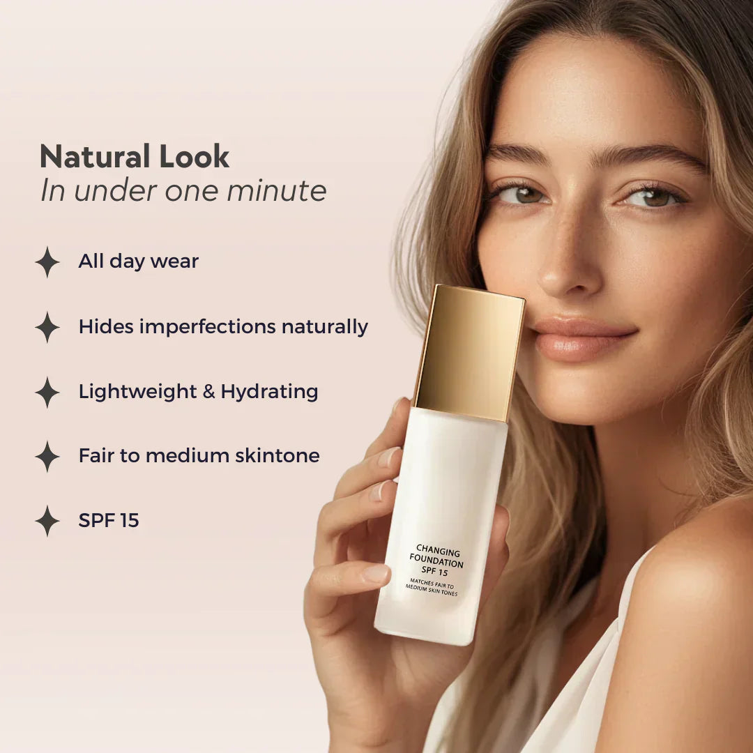 🔥Last Day-Buy 1 Get 1 Free!🎁All-in-one Colour Changing Flawless Foundation💧✨Lightweight & waterproof-13