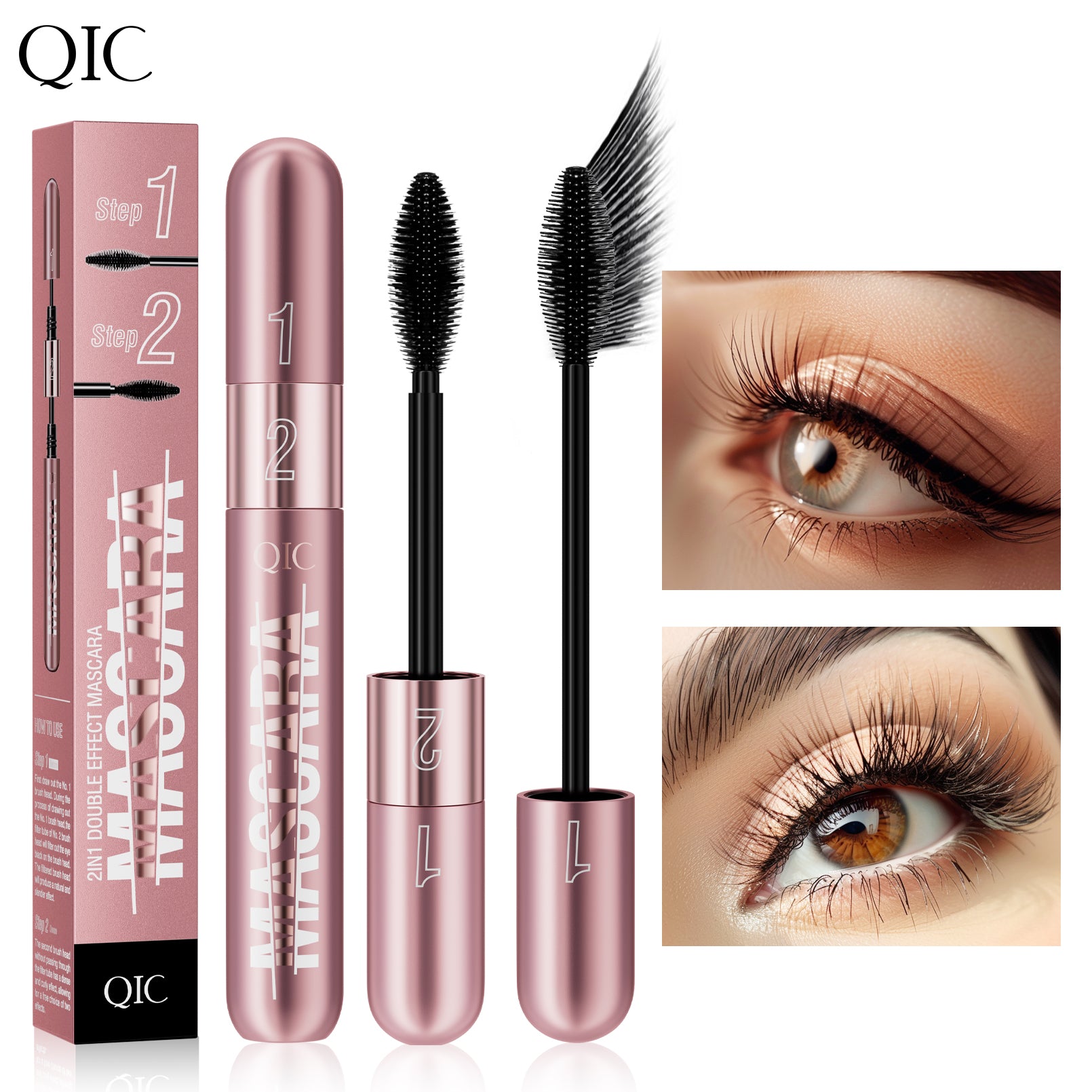 🔥Buy 2 Free 1🔥Volume & Lengthen 2-in-1 Curling Mascara-7