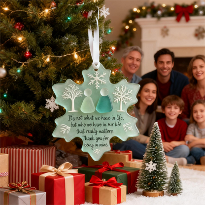 🌊Schneeflocken-förmige Meerglas-Freundschaftsdeko ❄✨ Geformt von der Natur & handgefertigt!1