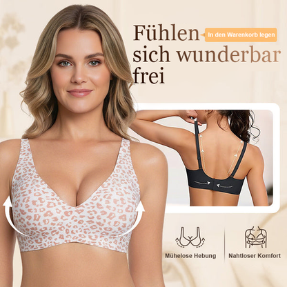 🔥Neujahrsverkauf 50% Rabatt💕Damen Komfortabler Bügelloser Nahtloser Tiefer V-Ausschnitt BH💖