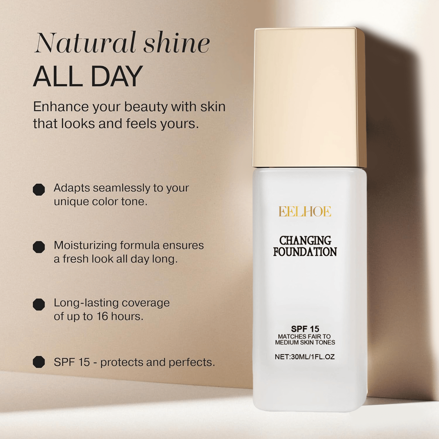 🔥Last Day-Buy 1 Get 1 Free!🎁All-in-one Colour Changing Flawless Foundation💧✨Lightweight & waterproof-4