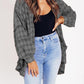 🏆Women's Mineral Washed Button Down Plaid Shirt-15