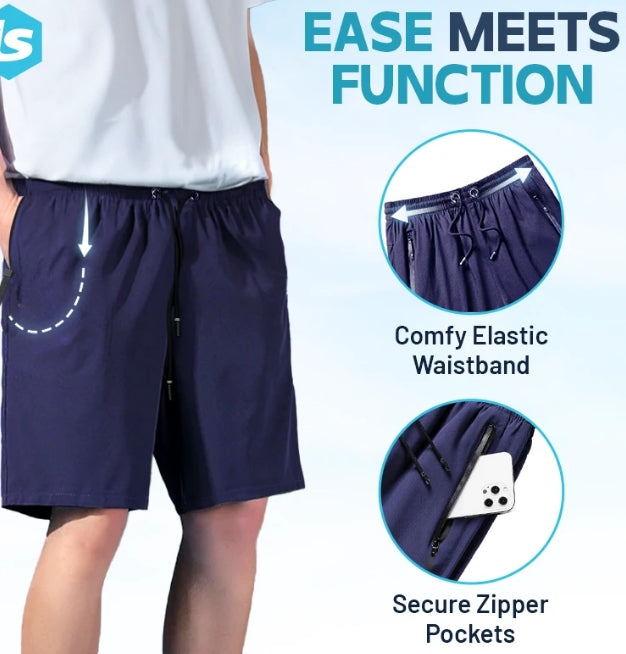 🔥LAST DAY SALE 70% OFF🔥Unisex Ice Silk Quick Drying Stretch Shorts-1