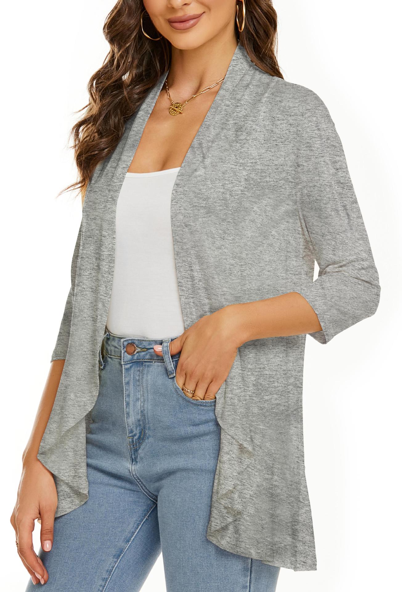 ⛱️LAST DAY HOT SALE 49% OFF - Women's Casual Lightweight Open Front Cardigans-17