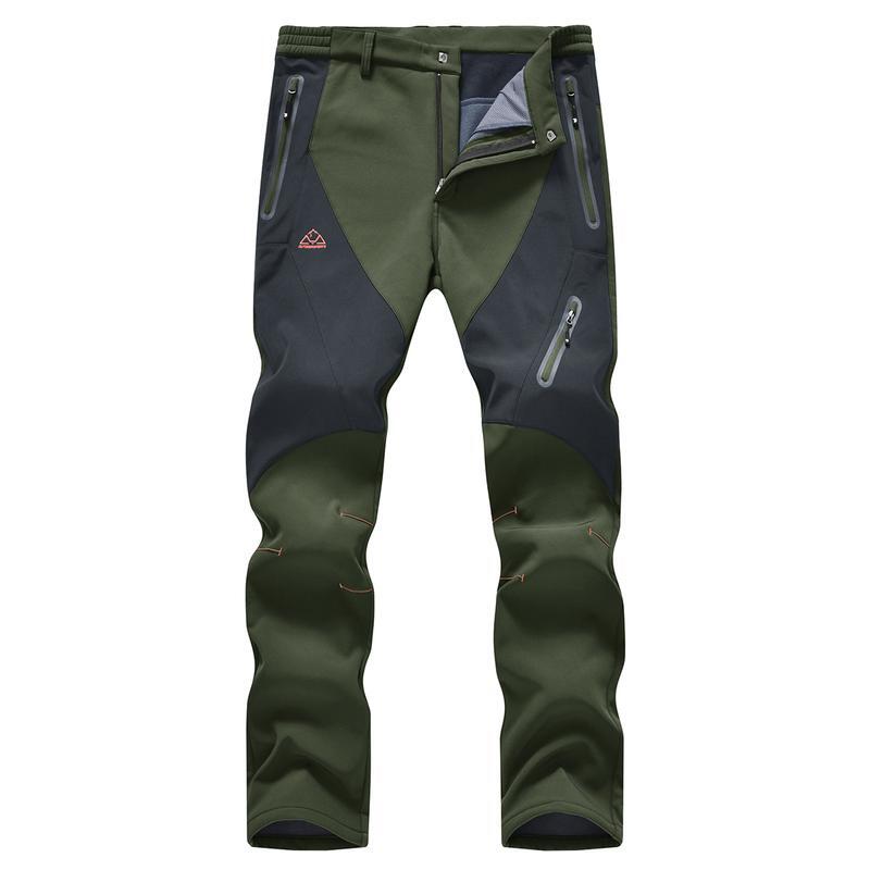🏆LAST DAY SALE 50% OFF!!🔥Men's Waterproof Winter Trousers with Fleece Lining Cargo Pants-11
