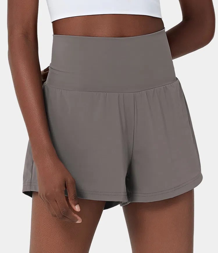 🔥2024 New Hot Sales🔥High Waisted 2-in-1 Yoga Shorts & Side Pockets-8