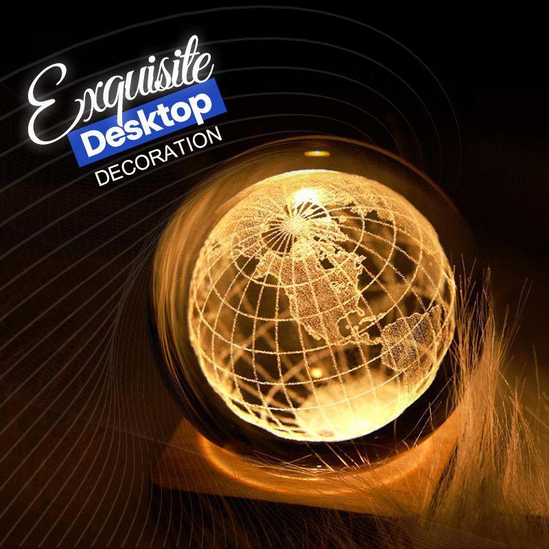 🔥🎲Your Christmas gift Get 49% Off Today🔥Luminous Planet Crystal Ball with Wooden Base-1