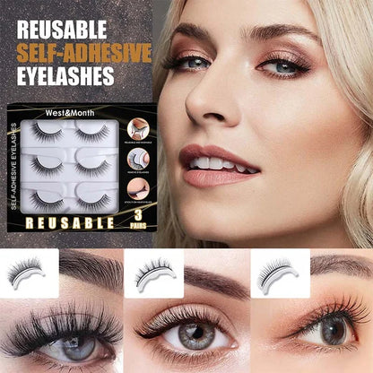 🎉Kaufe 1, erhalte 1 gratis + zusätzlich ein Wimpernzange👁️Wiederverwendbare, selbstklebende künstliche Wimpern – kein Kleber nötig, einfach andrücken und fertig. Natürlicher Schwung, wiederverwendbar und leicht zu entfernen. Ein absoluter Beauty-GAU! 💕🌸