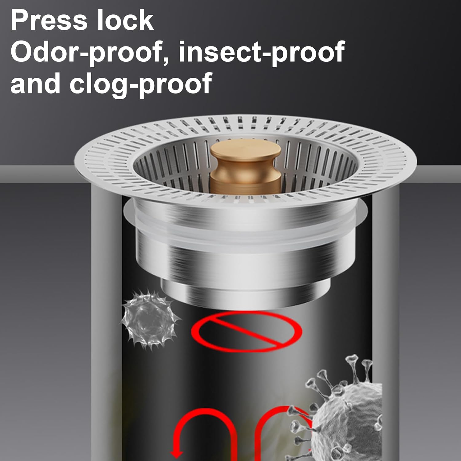 💥Limited Sale 49% OFF🔥Kitchen Sink Drain Strainer & Stopper-8