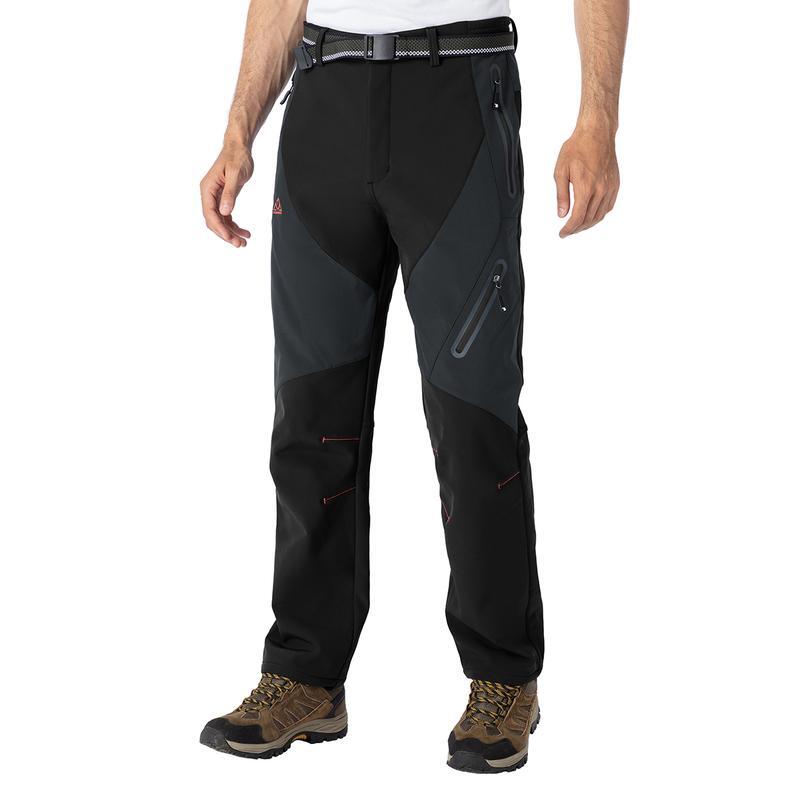 🏆LAST DAY SALE 50% OFF!!🔥Men's Waterproof Winter Trousers with Fleece Lining Cargo Pants-6