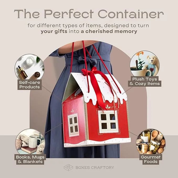 🌲Christmas Wonderland Cottage🎁Gift Box-7