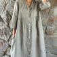 💕LAST DAY SALE 49% OFF💕Women's Loose Cotton Shirt Dress-4