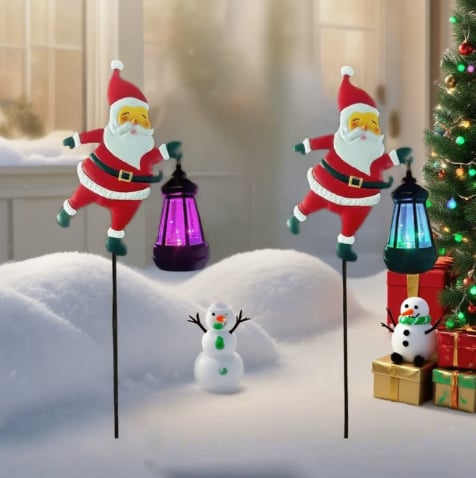 🎅LAST DAY SPECIAL PRICE:£11.99!!✨Christmas Solar Kettle Light & Lantern Garden Decor Collection-3