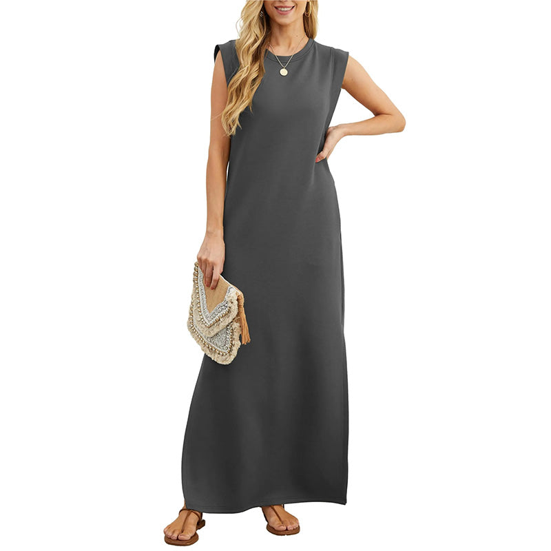 🎉Spring Hot Sale 49% OFF🌿Women Loose Split Wrinkle-Free Long Dress-6