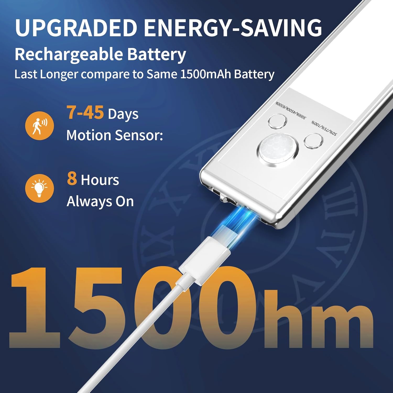 🔥Limited Sale - Buy 1 Get 2🔥✨️Rechargeable Motion Sensor Under Cabinet Lights-6