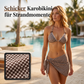 👙 -50% RABATT | 3-teiliges Damen-Bikini-Set mit Wickelrock – Karomuster & Neckholder-Design