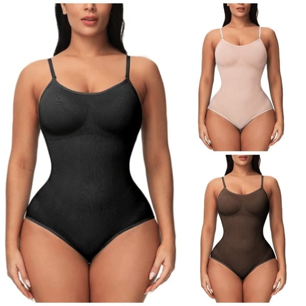 🔥🖤Black Friday Sale:49% OFF🔥Smoothing Seamless Full Bodysuit(Open crotch design)-11