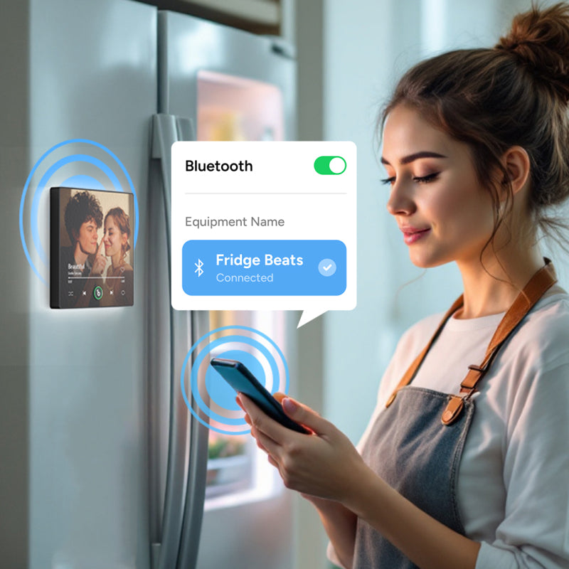 🔥🖤Black Friday Sale:50% OFF🔥Custom Music Fridge Magnet New 4.0 Upgrade Colorful Frame Album Fridge Magnet Music Wall Photo Sticker Music Movement That Can Be Played Gift for Couple-1