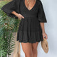 💕Open Back Lace Crochet Romper Dress-displays graceful figure!-6