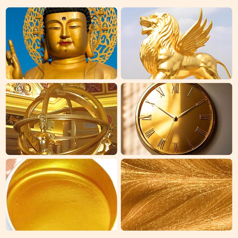 🔥Last Day Promotion 48% OFF - Water Based Gold Leaf Paint For Art, Painting, Handcrafts-3