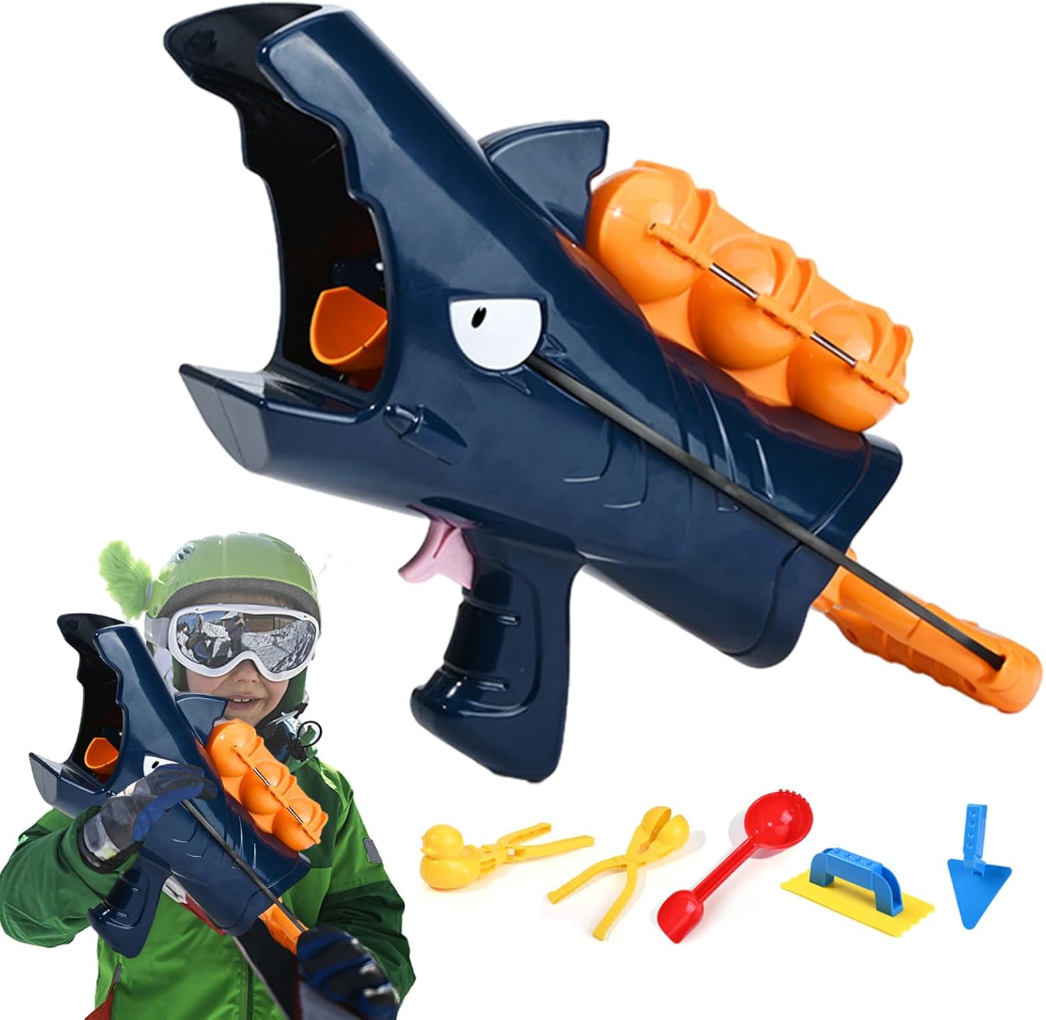 🔥Last Day Sale 49% OFF🎁2025 Shark Snowball Launcher-6