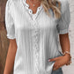 🔥HOT SALE 49% OFF🔥V Neck Plain Lace Elegant Shirt-9