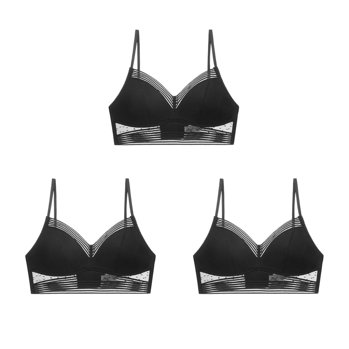 💞BUY 1 GET 3 PCS!!💞Low Back Wireless Lifting Lace Bra-17