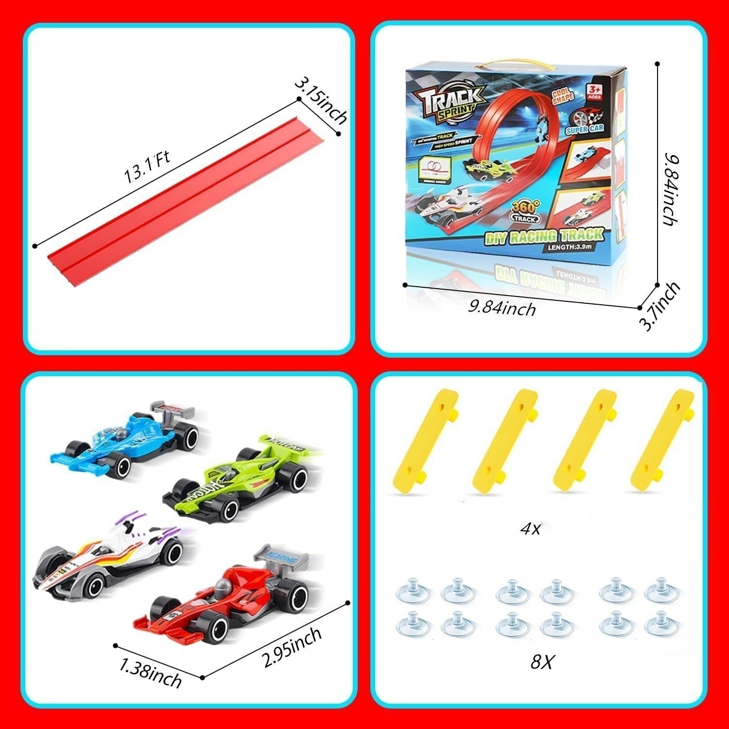 🎅Early Christmas Big Sale 50% OFF🏎️ Ignite Imagination with the Ultimate DIY Raceway!-6