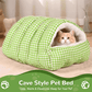 🔥Cat Beds for Indoor Cats,Cat Cave Bed Cat Tent with Removable Cushion, Warm Cave Nest Sleeping Bed Puppy House for Cats Small Dogs-1