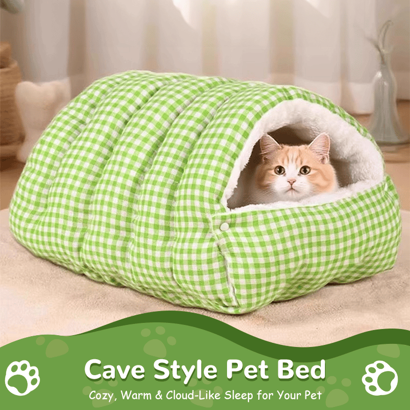 🔥Cat Beds for Indoor Cats,Cat Cave Bed Cat Tent with Removable Cushion, Warm Cave Nest Sleeping Bed Puppy House for Cats Small Dogs-1