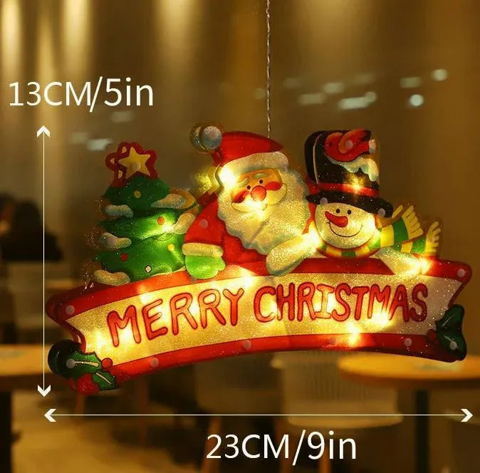 ⏳Time-limited Special Price ￡6.99!!🎄Christmas Window Hanging Lights🎁BUY 2 GET 1 FREE-6