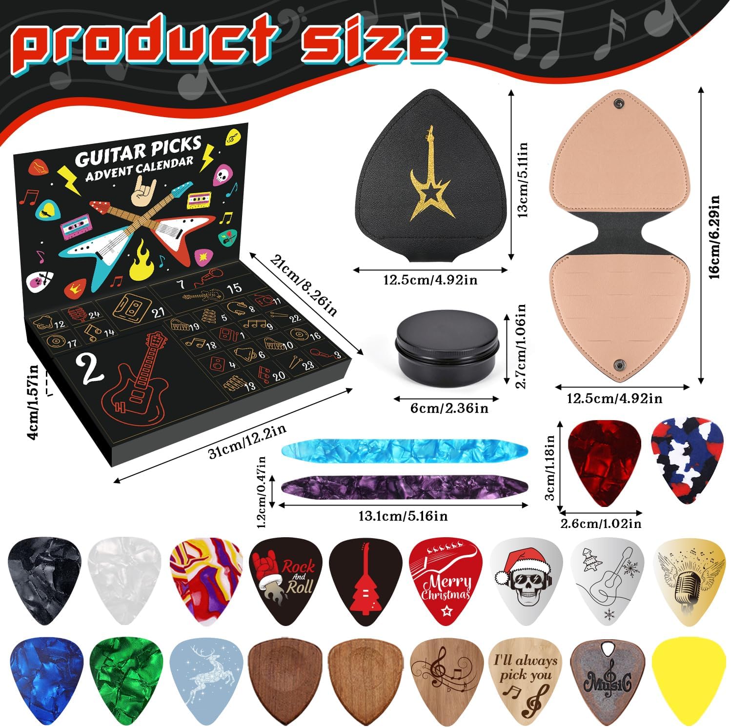 🔥49% OFF-🎸Guitar Picks Advent Calendar 2025🎁-6