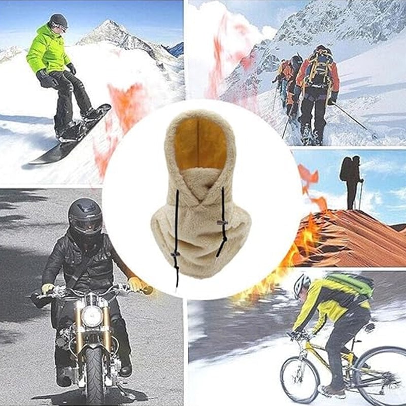 ❄️Hot Sale 49% Off🔥Winter Outdoor Sherpa Hooded Sports Windproof Mask🎁The Best Christmas Gift🎄-7