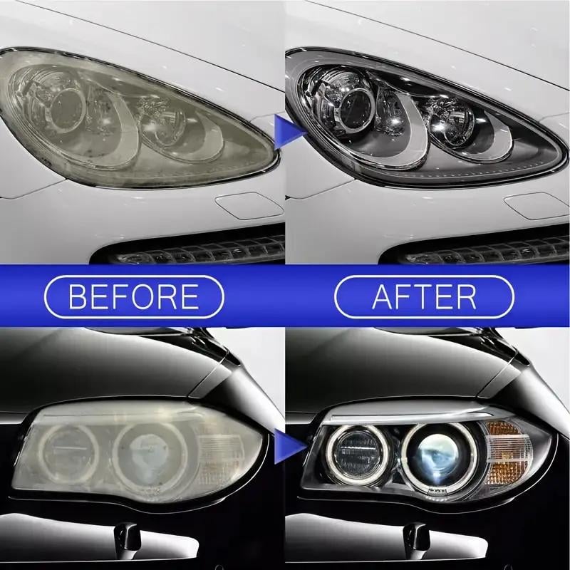 🚘Automotive Headlamp Restoration Fluid Kit✨ Restore Headlights in Minutes! No Tools Needed + UV Protection 🛠️🌟-2