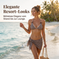 👙 -50% RABATT | 3-teiliges Damen-Bikini-Set mit Wickelrock – Karomuster & Neckholder-Design