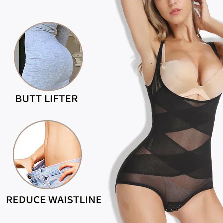 🎁Last Day Sell 49% Off🔥Tummy Control Mesh Slimming Girdles Shapewear Bodysuit-4