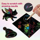 【100 pcs/1 Set】DIY Rainbow Magic Scratch Paper Art Set-2
